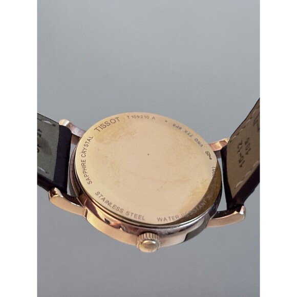 Women’s Tissot Every Time Croc Embossed Leather Watch 30mm - Picture 6 of 12